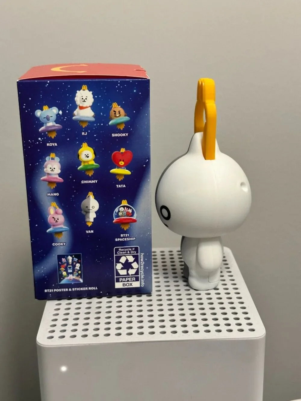 BT21 VAN McDonald's Happy Meal Toy Keychain – RARE Collectible